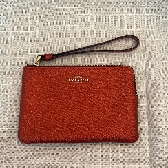 Coach Handbags - COACH WRISTLET RUST